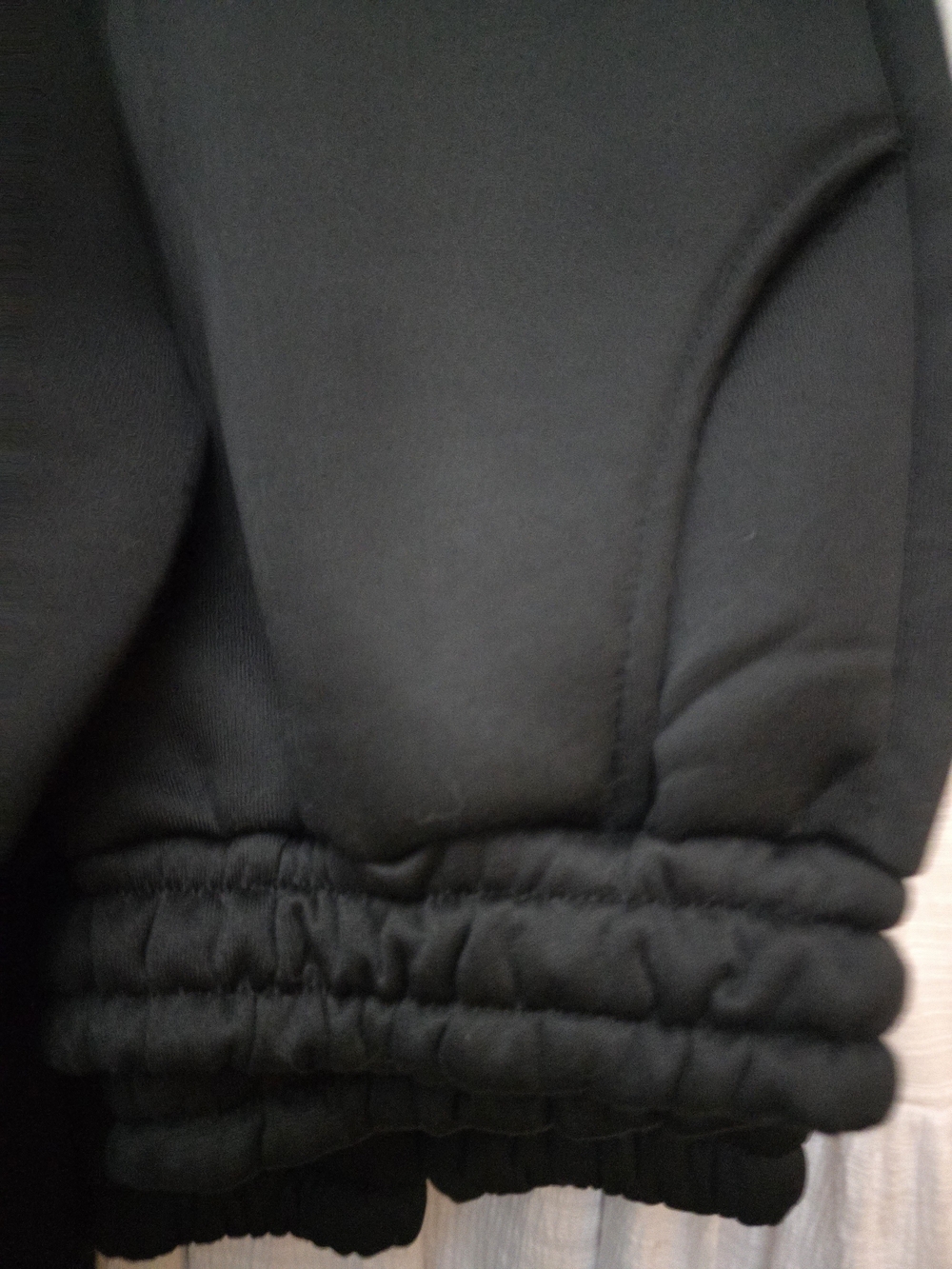 Women's Black Elastic Hem Track Joggers